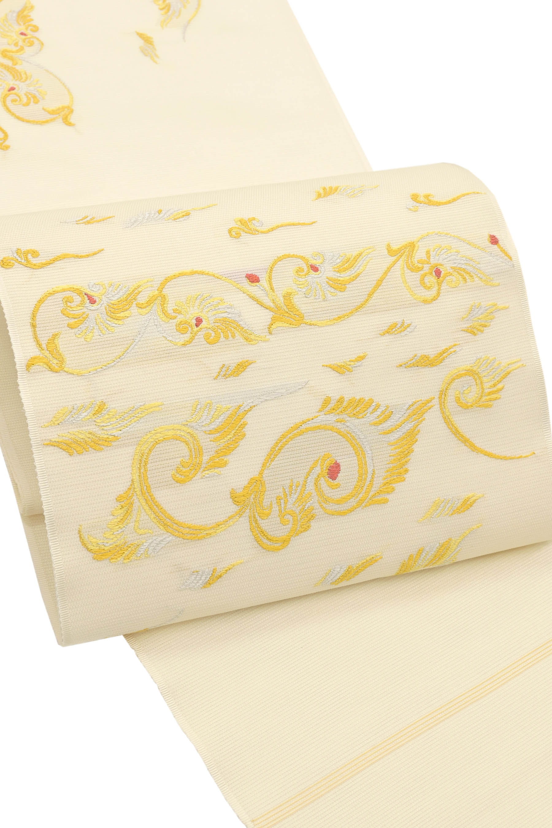 【夏帯】 【龍村美術織物】 特選西陣織九寸名古屋帯 「彩絵文」 軽やかにして華やか。 名宝たつむら、夏の銘品！のサムネイル