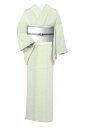 【年に一度の本決算バーゲン】 【単衣】先染め玉糸紬 ≪お仕立て上がり・中古品≫ 「変わり横縞」 サラリとシンプルなカジュアル着 身丈161.5 裄67
