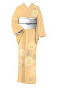 【18%OFFクーポン対象】 【年に一度の本決算バーゲン】 【夏着物】 特選本手加工友禅紗紬訪問着 ≪御仕立て上がり・中古美品≫ 「装飾雪輪紋」 ぜんまいが生み出す自然味溢れる… さりげない涼感! 身丈161 裄70.5