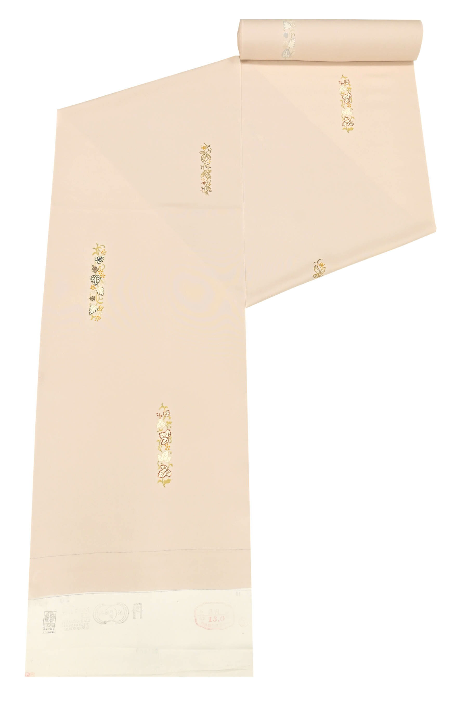 【大蔵ざらえ】 【万葉染織】 本加工京友禅小紋着尺 「短冊草花文　ピンク色」 街着、お茶席から観劇まで！ 選べるお色柄！ひとつあれば重宝の上質小紋！