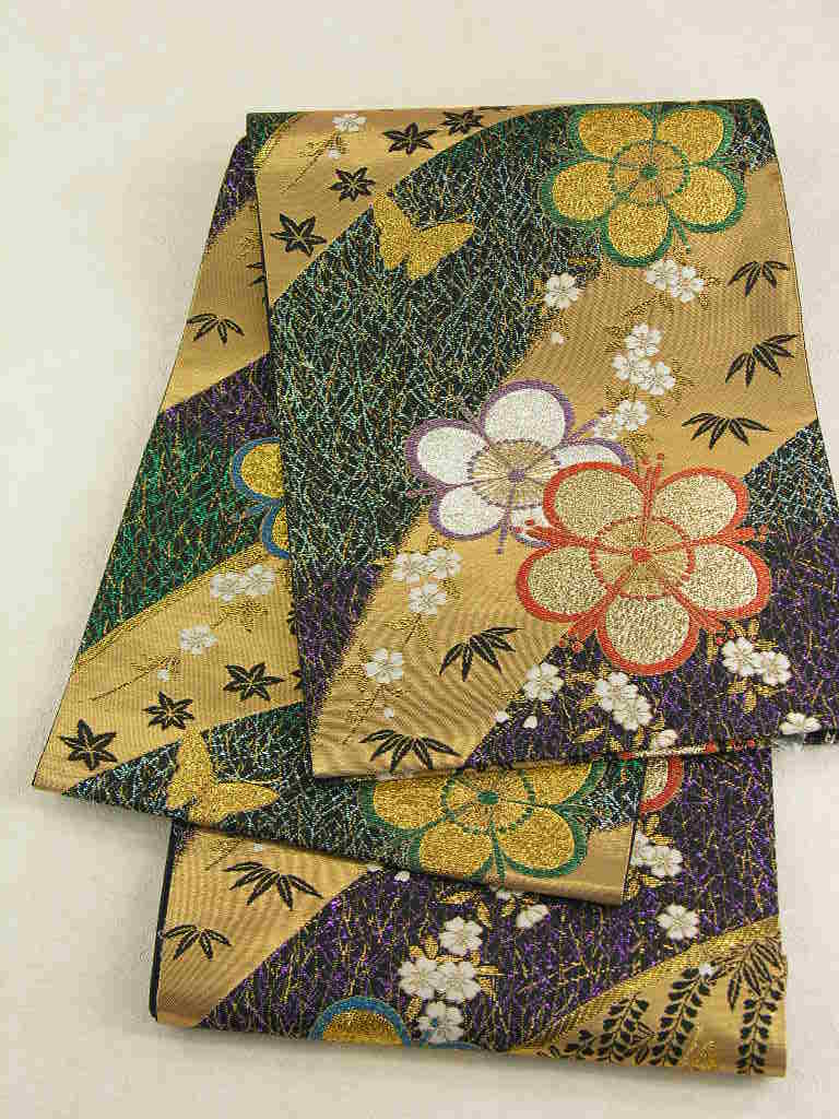 袋帯　レンタル袋帯レンタル訪問着 留袖 振袖和装 成人式披露宴 結納お宮参り 七五三卒業式 入学式卒園式 結婚式パーティー正絹 袋帯貸衣裳 往復 送料無料帯 No,259