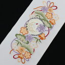 半衿 刺繍 半襟 はんえり 振袖 袴 成人式 卒業式 結婚式 鶴 松竹梅 白 シルエリー 刺繍半襟 洗える モダン 大人 女性 レデイ-ス ポリエステル シルエリー 春秋冬用 新品購入 お買い物マラソン