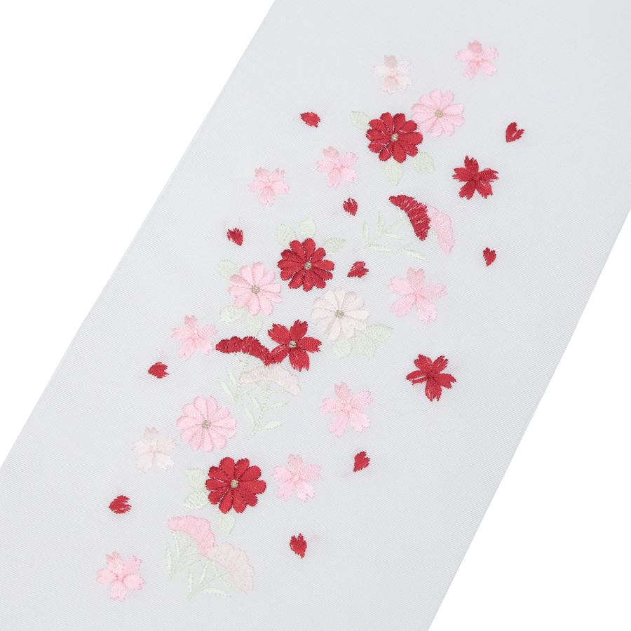 半衿 刺繍 絹 正絹 シルク 振袖 袴 長襦袢 半襟 ピンク 赤 刺繍半襟 刺繍衿 掛け衿 付け襟 白 白地 花柄 小花柄 春/秋/冬 レディース 女性用 可愛い 安い 成人式 卒業式 結婚式 披露宴 花嫁衣裳 和装 着物 コスプレ