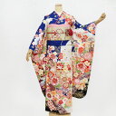 【レンタル】 振袖レンタル 成人式 振袖 フルセット 正絹 身長154cm-165cm1月 2026年 高級 呉服屋 貸衣装 青 白 金彩 女性 和装 着物レンタル 安い ネット通販 金箔 金駒刺繡 牡丹 御所車 桜 古典 豪華 ブルー モダン お洒落 フルセット NR-295