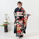 【SALE】 【レンタル】 振袖レンタル 成人式 選べるコーディネート 1月 2026年 黒 古典 松竹梅に菊 ブラック 身長155cm〜166cm 女性 貸衣...