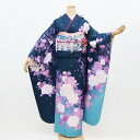振袖 中古 着物単品 正絹 格安 安い 美品 リサイクル 成人式 結婚式 晴れ着 着物 和装 和服 青緑 ターコイズブルー 仕立て上がり 着付け 舞台 踊り衣装...
