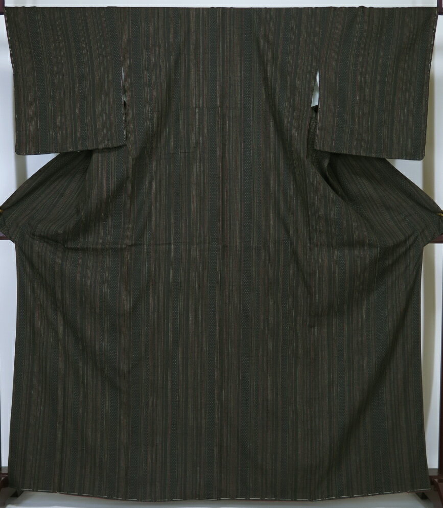 Rakuten - 【中古】美品　重要無形文化財　本場結城紬　茶色　証紙有り　（要在庫確認）