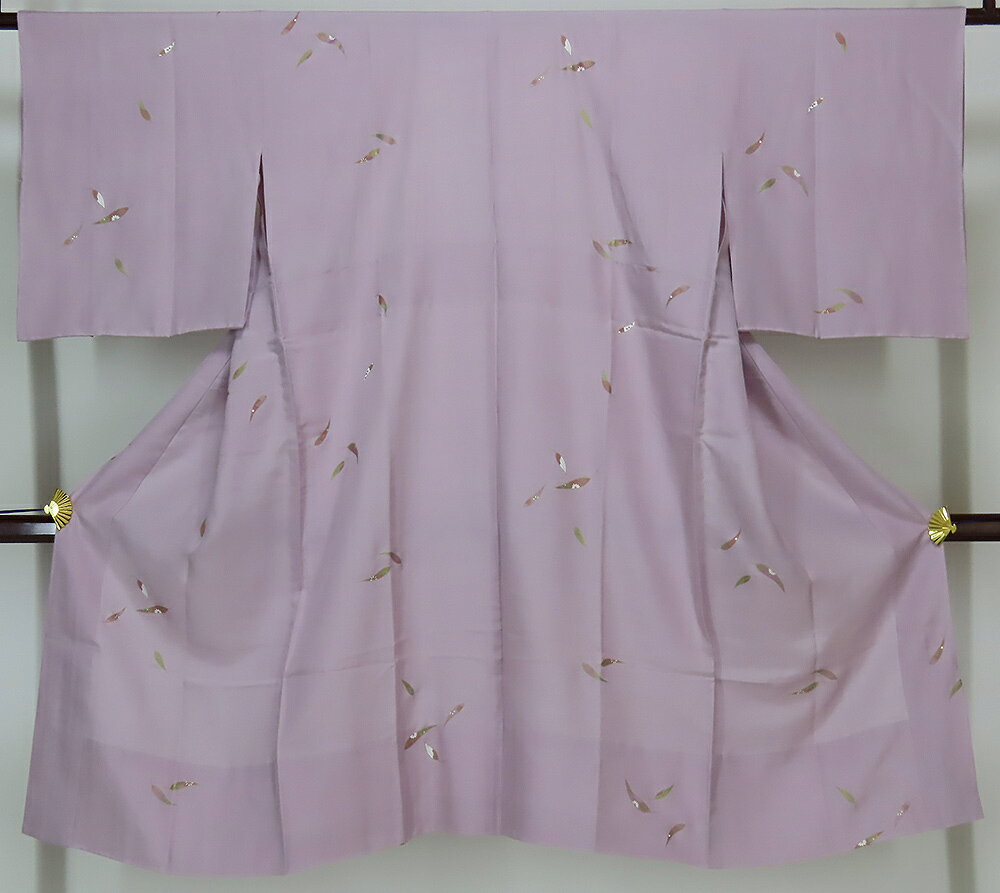 長襦袢　お洒落着用　婦人用　正絹　胴抜き仕立て　裄66cm　身丈118cm　【中古】美品