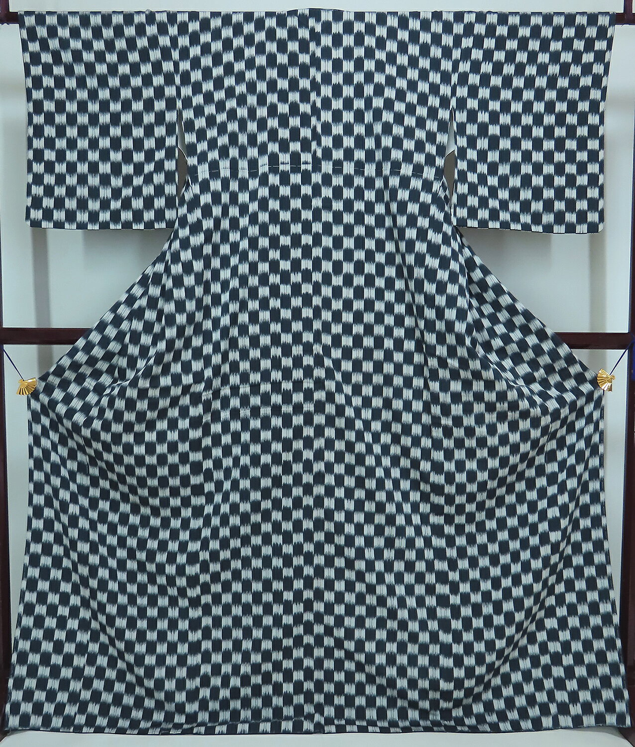 Rakuten - お召し 着物　松坂屋　袷仕立て　裄65cm　身丈169cm 【中古】美品　k3482ll
