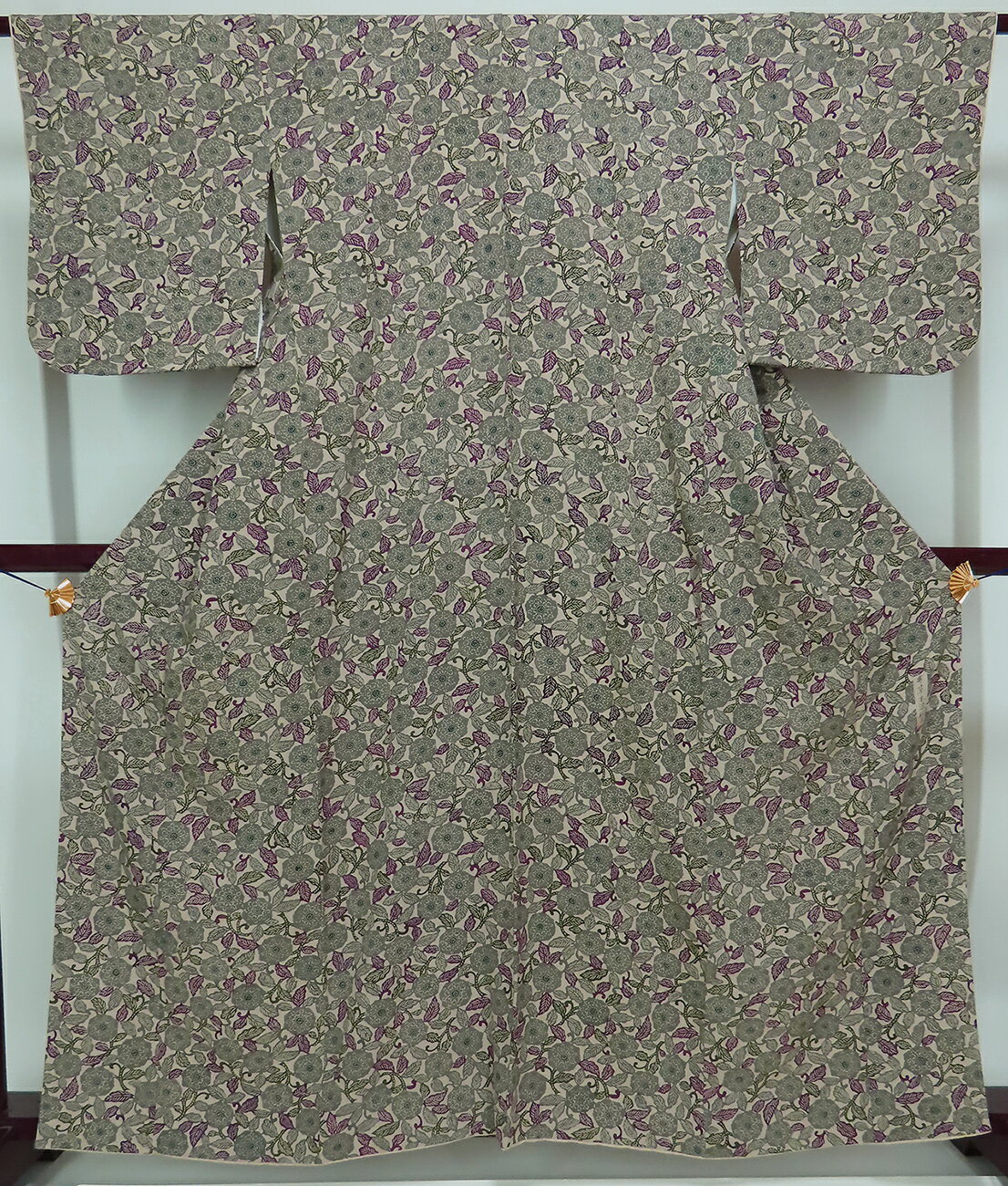 Rakuten - 小紋　袷　小澤昭三 本草木染 昭三 裄64.5cm　身丈156cm 　k3502ll
