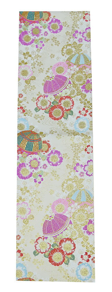 樂天商城 - 【中古】美品　振袖用　六通柄　袋帯　貸衣装流れ　白地　マリ　桜