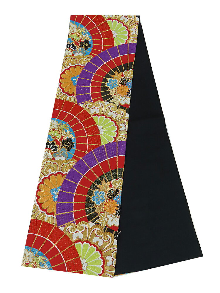 Rakuten - 袋帯　振袖用　六通柄　扇面　花柄　【中古】美品