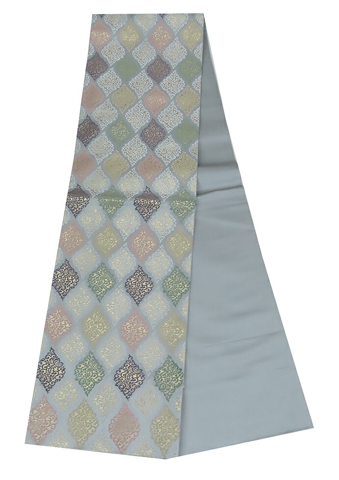 樂天商城 - 袋帯　唐織風　六通柄　436cm　グレー　【中古】美品