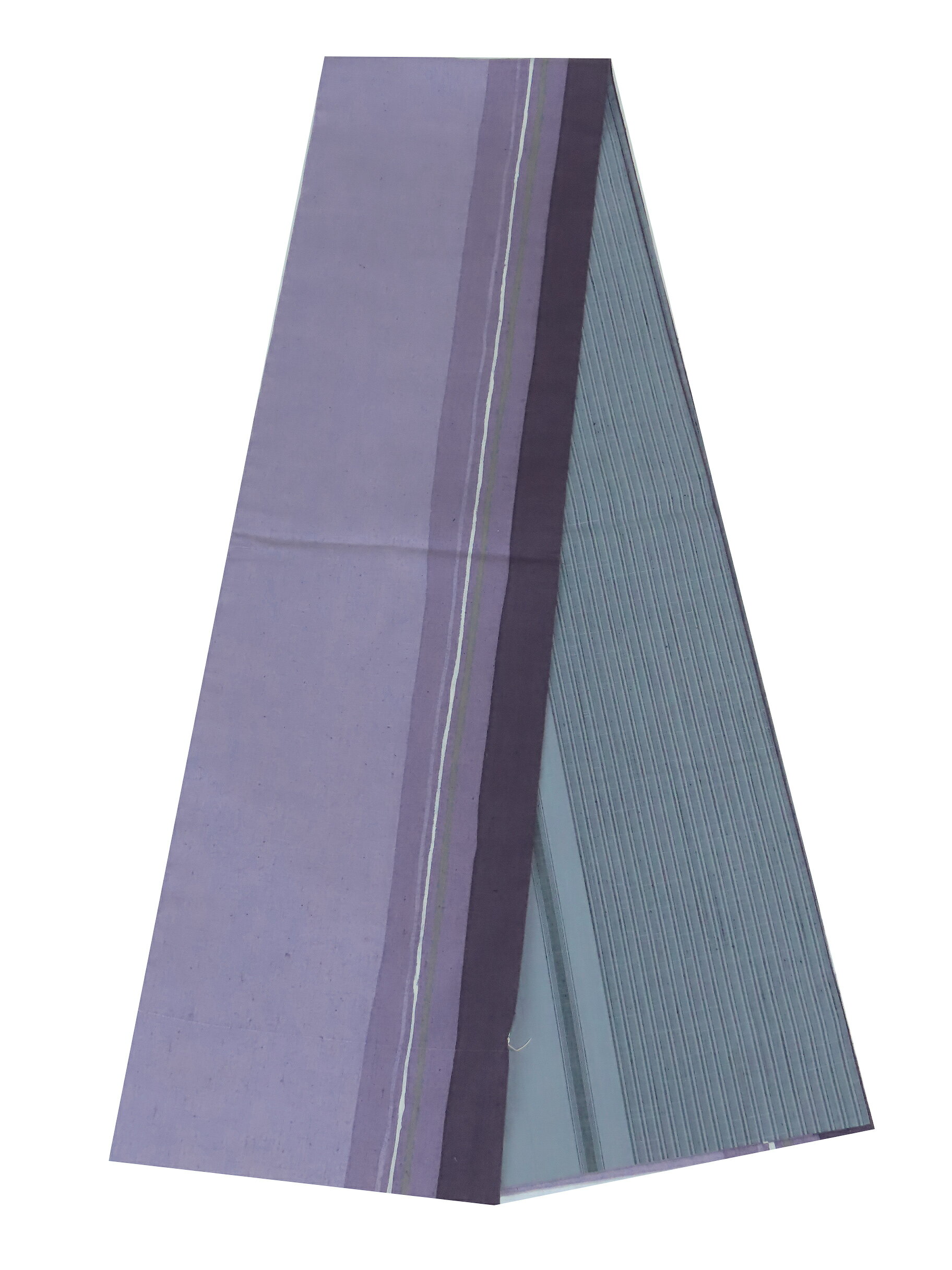Rakuten - 袋帯　真綿結城　石下結城　全通柄　460cm　灰紫　深紫【中古】美品　b3802323-3520rym