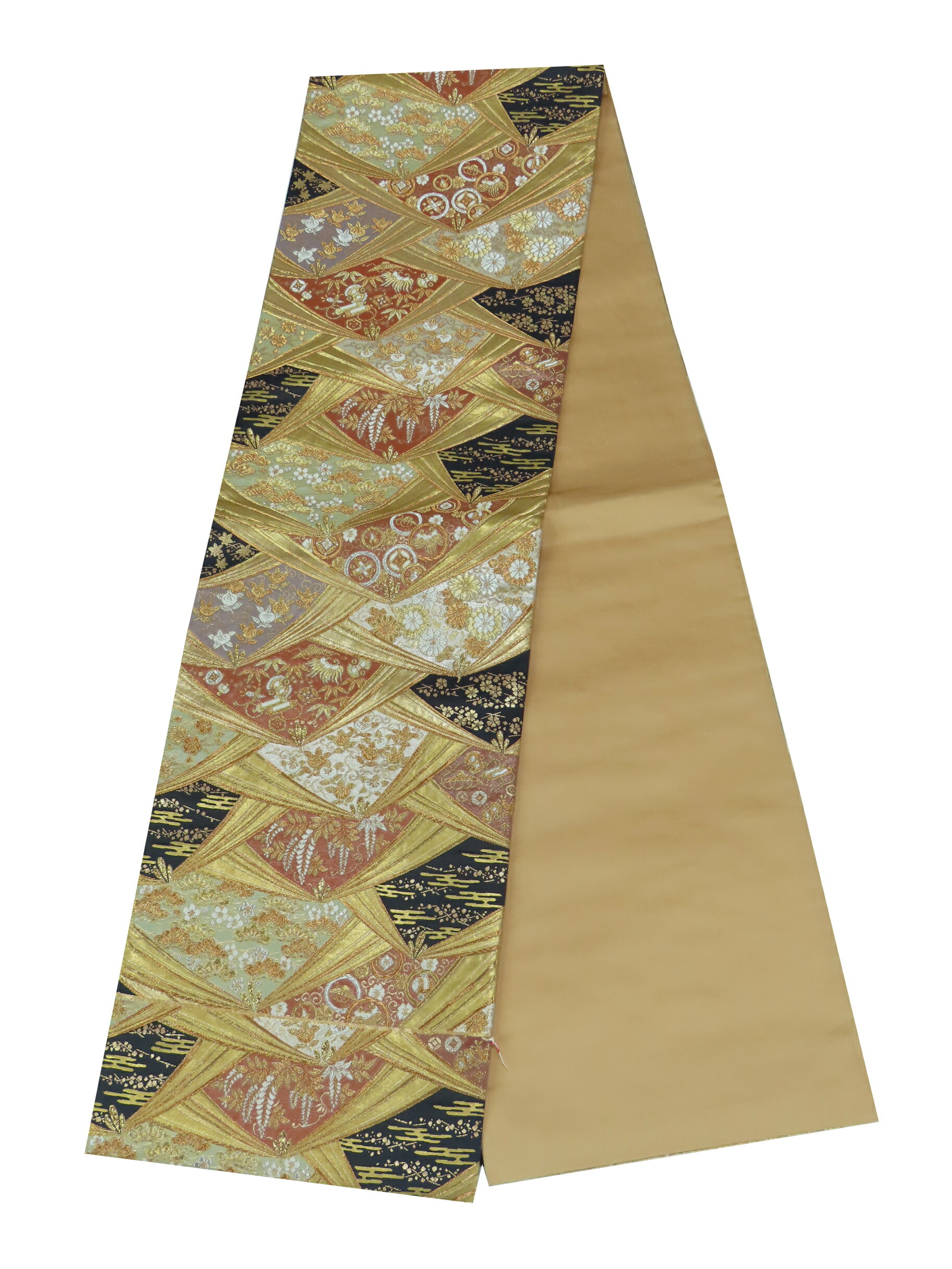Rakuten - 袋帯　六通柄 　金　黒　約440cm　【中古】美品 b3713940-3525rym