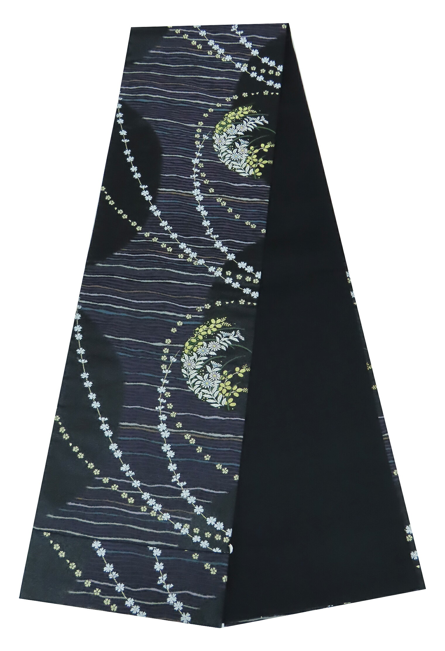 Rakuten - 袋帯 六通柄　桜　菊　萩　436cm　黒　【中古】美品　b3891969-3540rym