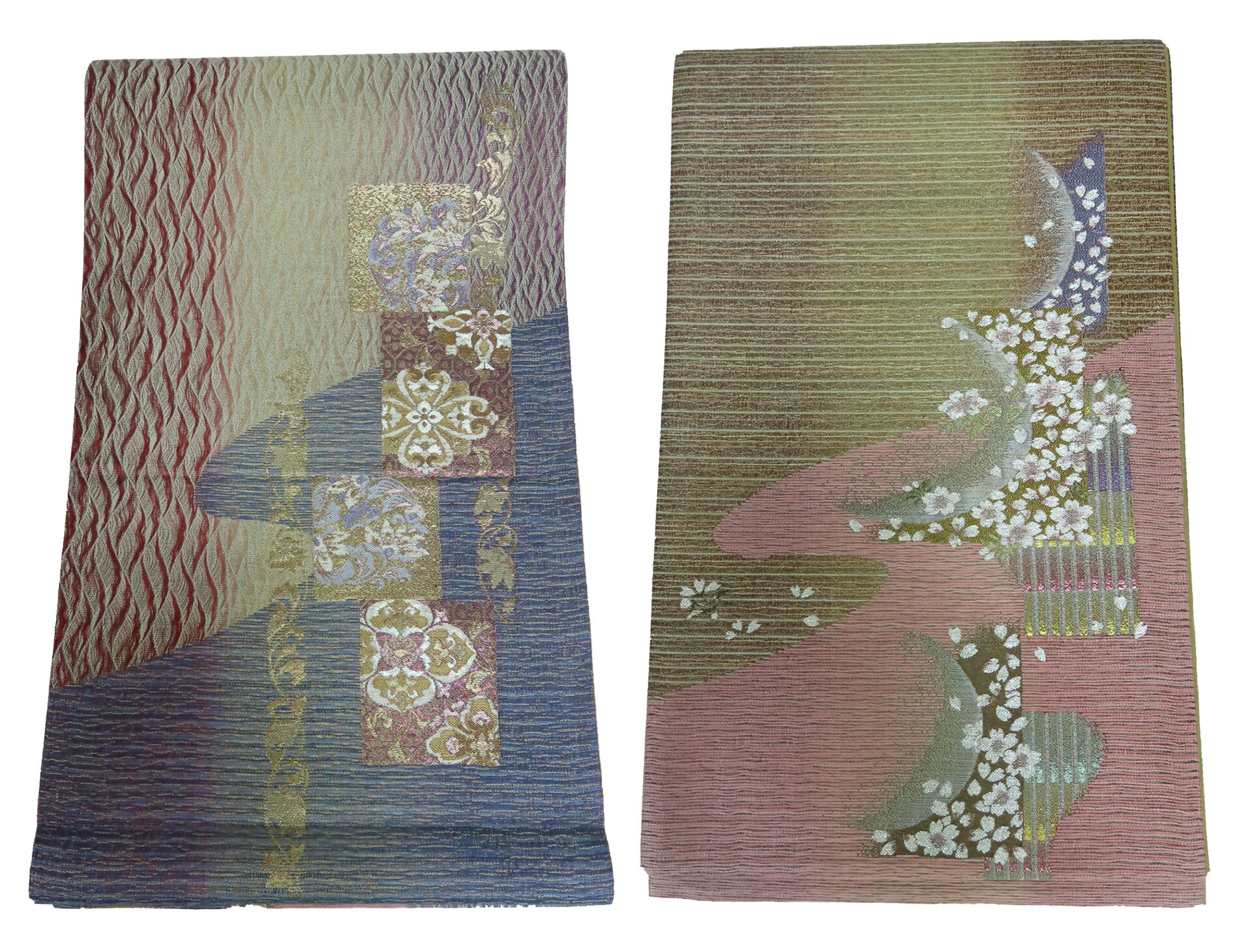 袋帯 お太鼓柄　2WAY　2通り式　440cm　【中古】美品　b3594273-3542rym