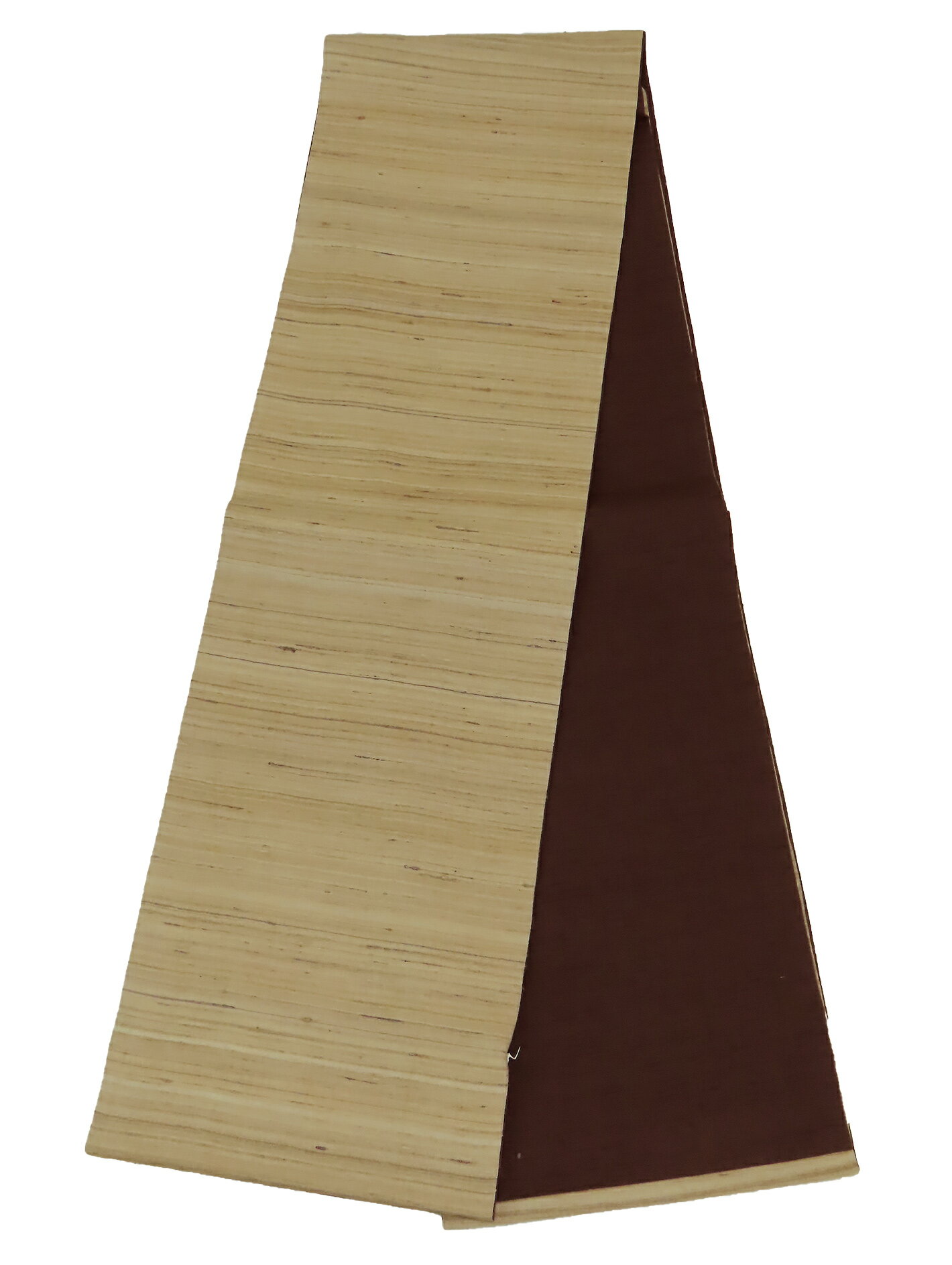 樂天商城 - 野蚕紬　袋帯　全通柄　薄ベージュ系　443cm　【中古】美品　k3870346-3550rym