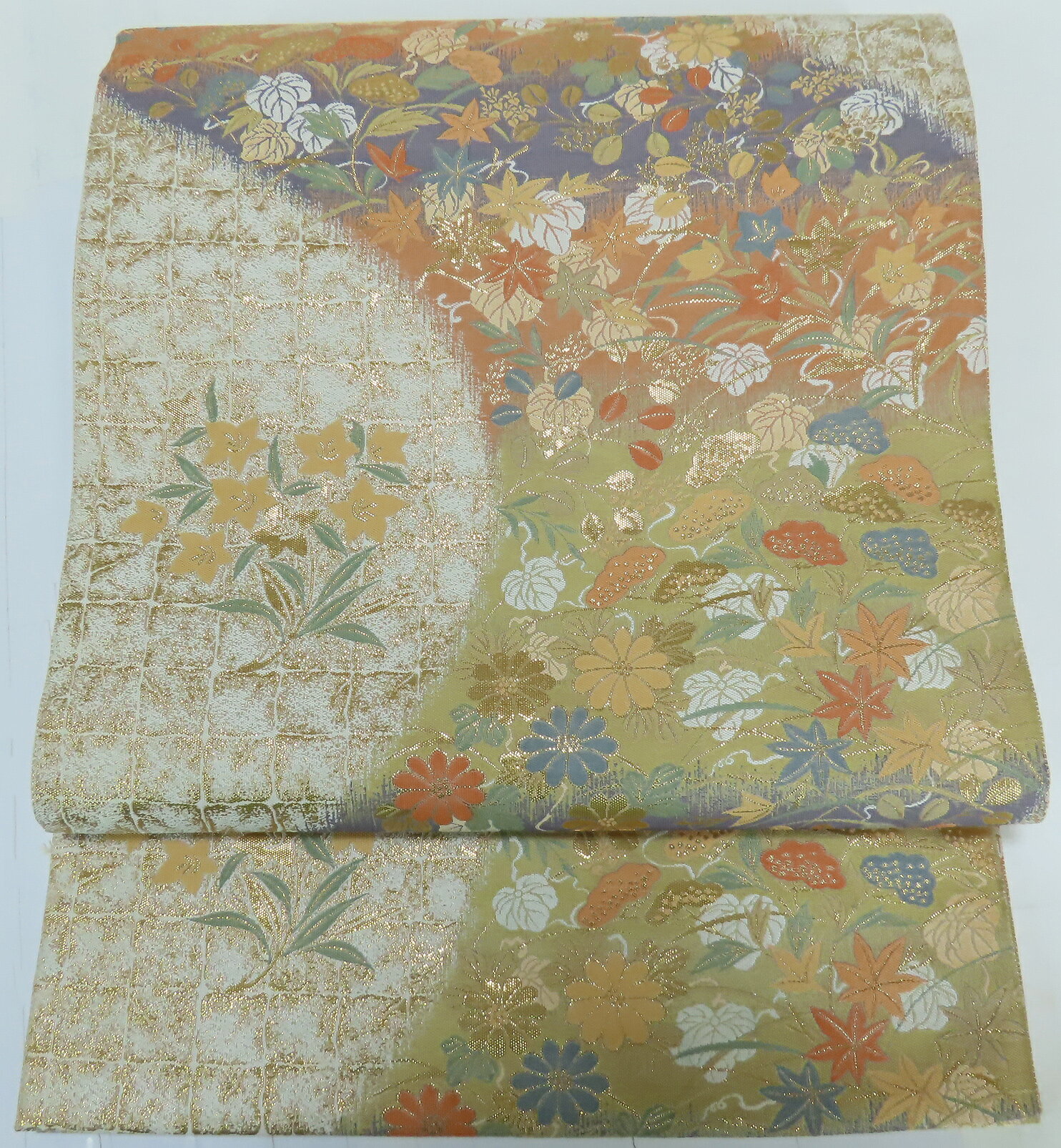 袋帯　藤三郎 　本場筑前博多織　440cm　【中古】美品　b3840882-3551rym