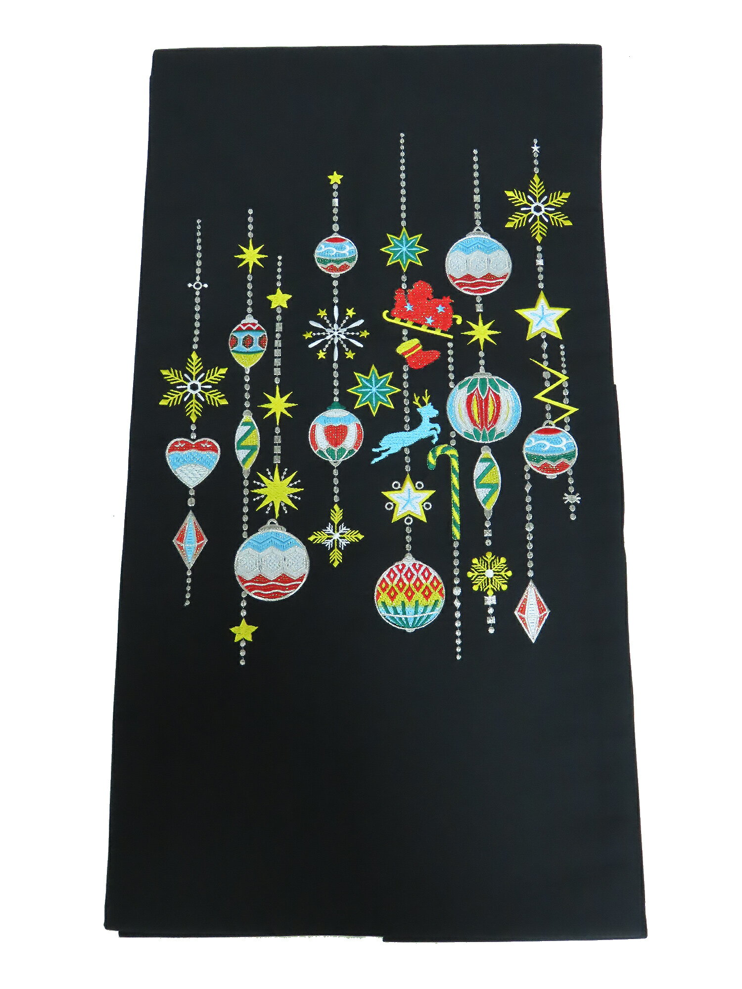 Rakuten - 九寸名古屋帯　クリスマス柄　約372cm　新品　お仕立上り　b3778390-3595ryam