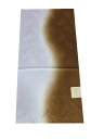 夏用 帯揚げ 丹後ちりめん 正絹 茶 薄灰紫 (メール便配送/代引不可)