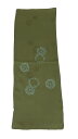 帯揚げ 正絹 紋意匠 新品 暗めな利休色 りきゅういろ ko3682994-2952ryam(メール便 OR 郵便/代引不可)