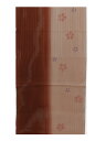 夏用 絽 帯揚げ 正絹 縦絽 紋意匠生地 新品 赤茶 薄赤茶 k3942890-2968ryam(メール便 OR 郵便/代引不可)