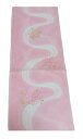 夏用 帯揚げ 正絹 紋意匠生地 新品 薄ピンク 白 ko3819901-2974ryam(メール便 OR 郵便/代引不可)