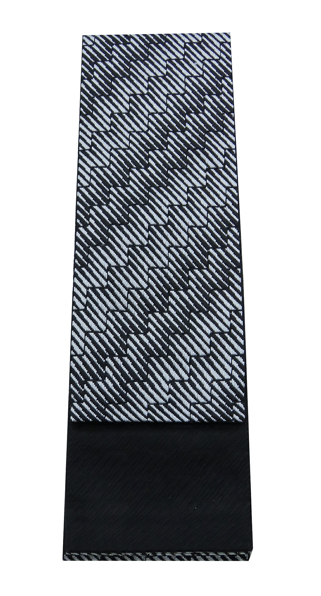 角帯　本場筑前　博多織　剛　リバーシブル　正絹　男帯　金証紙　黒　ob3929525-628ryam 　レターパックプラス配送（代引き不可）