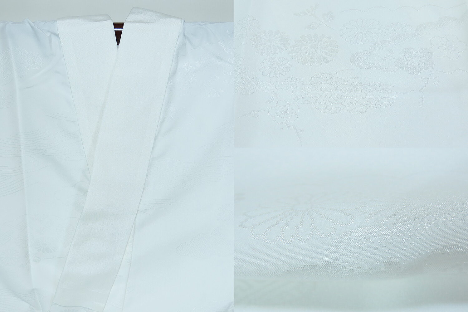 長襦袢　ポリエステル　胴抜き仕立て　留袖に最適　白　手縫い　裄67.5cm　身丈134cm　未使用　pj133ryam　クリックポスト配送（代引き不可）