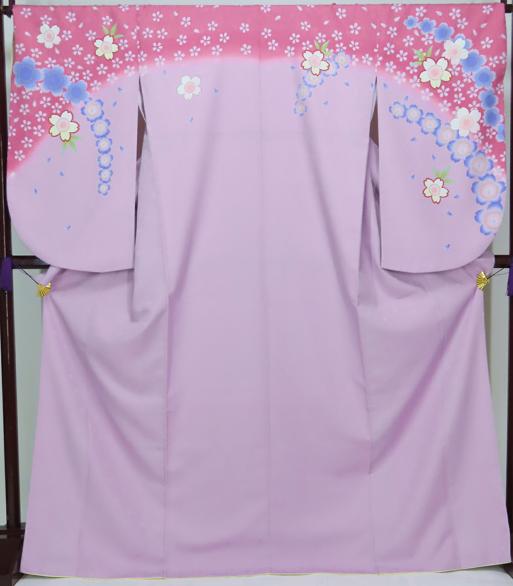 Rakuten - 二尺袖　小振袖　ポリエステル　袴用　裄70.5cm　卒業式　大人用【中古】美品　pk3784520-1757rym