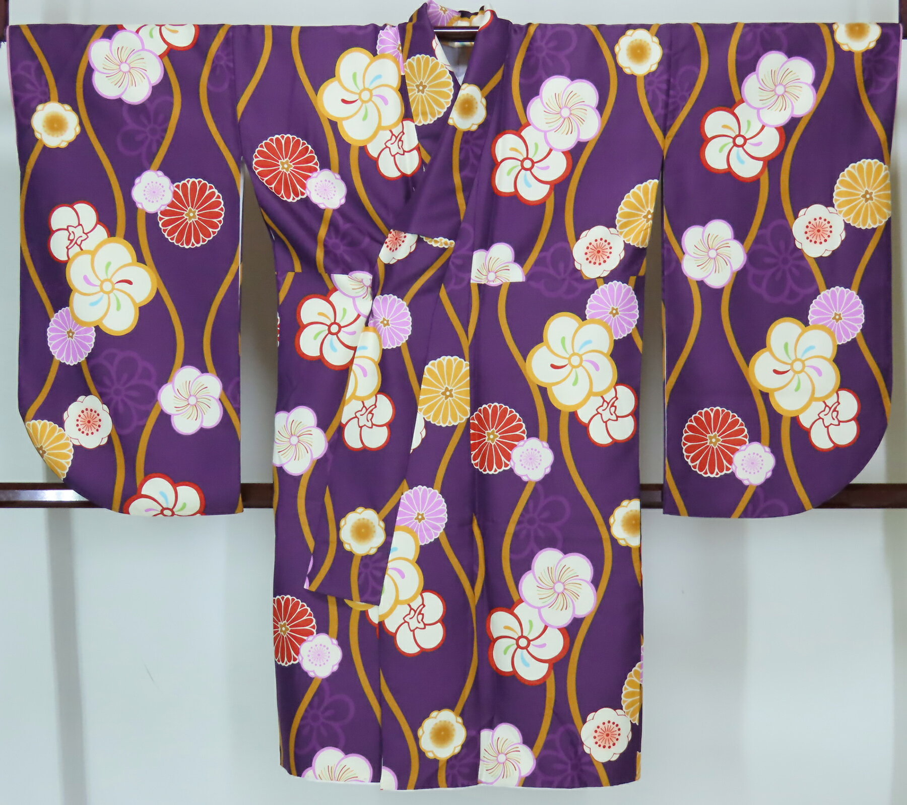 Rakuten - 二尺袖　ショート丈　小振袖　ポリエステル　袴用　卒業式　大人用【中古】美品　pk3907288-1760rym
