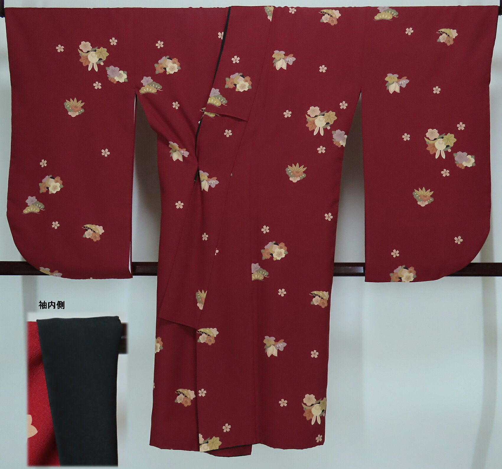 Rakuten - 二尺袖　裄69cm　ショート丈　高級ポリエステル　袴用　卒業式 　大人用　【中古】美品　pk4021266-1804mll