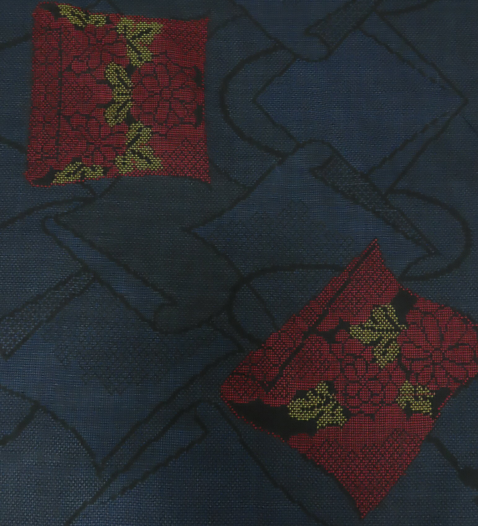 B反　本場泥大島紬　反物　古代染色　恵源治　5マルキ　一元式　約12m　アウトレット　リメイク用　bt3725035-1902ryam