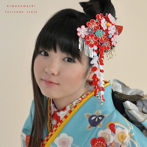 【髪飾り 成人式 卒業式】 髪飾り 2点セット つまみ細工 「朱赤×白 梅」花 簪 つまみ細工かんざし 2本セット きもの町オリジナル 振袖 赤 レッド 白 ホワイト 梅 花 日本髪 古典 舞妓 下がり ビラカン びらかん<R>【メール便不可】ss2212wkk20通販
