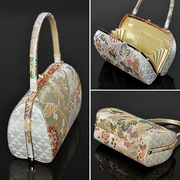 【Prices down2】礼装向け 草履バッグセット Lサイズ「青藤色 橘、葡萄蔦」訪問着 礼装草履バッグ フォーマル草履バッグセット 【メール便不可】＜T＞zb★55％OFF