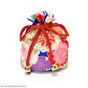 お子様用 巾着単品「青色 お花」七五三 巾着バッグ 3歳 桃...