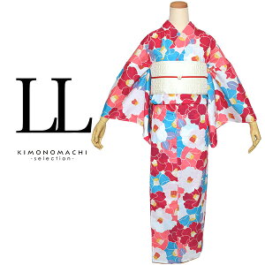 LLサイズ 浴衣単品「ラズベリ