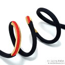 京くみひも 帯締め「黒色×赤色、ゴールド」正絹帯締め 振袖小物 振袖帯締め 和装小物 【メール便不可】<H>