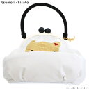 【Prices down3】ツモリチサト がま口バッグ「白×ゴールド 猫」ベルベット 刺繍バッグ 振袖バッグ 成人式の振袖に <H>【メール便不可】ss2506...