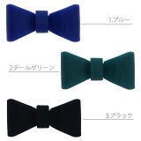 リボン帯留め「ブルー、テールグリーン、ブラック」レトロ調帯どめ和装小物【メール便不可】