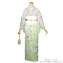 【Prices down4】お仕立て上がり 訪問着単品「ピンク×グリーンぼかし 桜」正絹着物 礼装 正絹訪問着 高級プレタ 【メール便不可】<T>ss2506k...