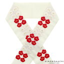 【Prices down3】刺繍 半衿「生成り 紅白市松小梅」刺繍半襟 前撮り、成人式の振袖に 振袖衿 振袖小物 <H>【メール便不可】ss2509wkm15