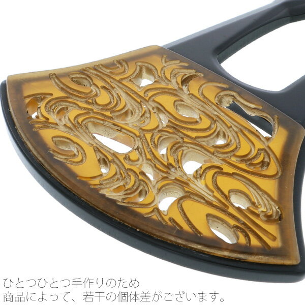 【Prices down4】銀杏型 かんざし「黒×べっ甲調　金彩流水」礼装かんざし フォーマ...
