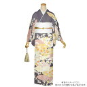 【Prices down】お仕立て上がり 訪問着単品「鼠色 雲に吉祥草花」正絹着物 礼装 正絹訪問着 高級プレタ 袷仕立て 【メール便不可】<T>ss2503f...