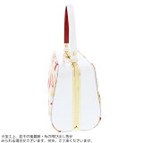 振袖草履バッグセット「白×赤市松に七宝、花菱文」Lサイズ振袖草履バッグ四枚芯成人式、前撮り、結婚式の振袖に【メール便不可】