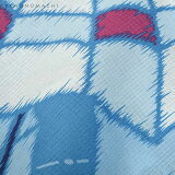 作り帯浴衣セット「水色レトロ傘」S、F、TL、LL女性浴衣変わり織りレディース浴衣【メール便不可】