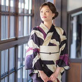 浴衣帯下駄3点セットレディース女性大人全19柄サイズSFTLLL170cm変わり織り綿ネイビー葡萄万年青芍薬金魚梅椿スイカコーディネート済み【メール便不可】KIMONOMACHIオリジナル