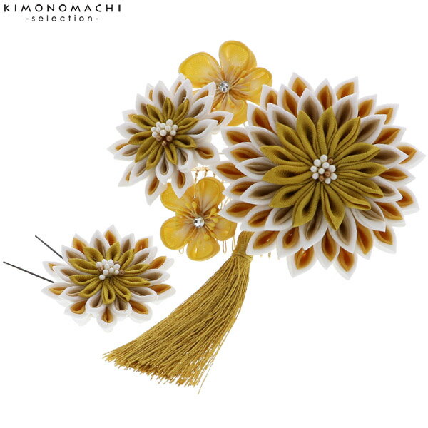 つまみ細工 髪飾り2点セット「