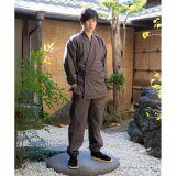 あたたか冬用作務衣「黒、茶、青、赤」全4色サイズ:SMLLL4サイズさむえSAMUE上下セット男女兼用【ラッピング無料】【メール便不可】